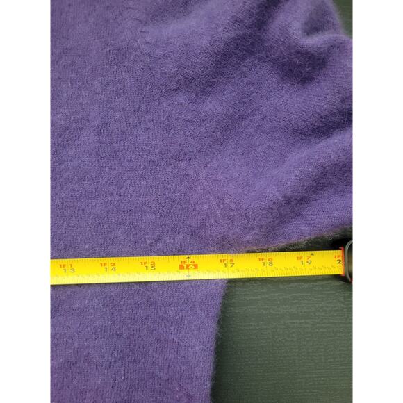 The Individualist Nordstrom Lambswool Angora Blend Sweater Size S Purple Preppy - Picture 5 of 7